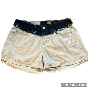 Anthropologie Pilcro Dip Dyed Denim Shorts, sz 29